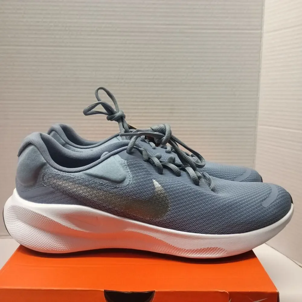 Nike Revolution 7 Shoes‎ Mens Size 10.5 Slate Metallic Silver